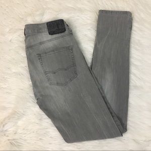 American Eagle gray slim tapered jeans sz 30